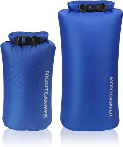 Vista 10 de Bolsa seca impermeable de 30D nailon - Adecuada para senderismo, kayak y rafting - Bolsa de almacenamiento impermeable portátil con cierre de rollo