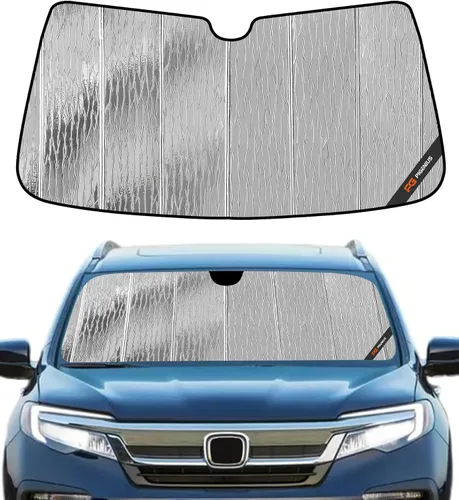 Vista 10 de Pigenius Parasol para parabrisas Honda Pilot 2016-2021, Ridgeline 2017-2021. Sin cámara de detección - Salvaguardia