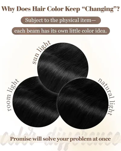 Vista 90 de Hetto . Extensiones de cabello humano rizado con clip, color #1 negro azabache, extensiones de cabello humano ondulado natural para cabeza completa