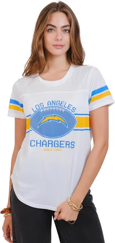 Vista 34 de Ultra Game Women's NFL Official Soft Mesh Varsity Stripe T-Shirt