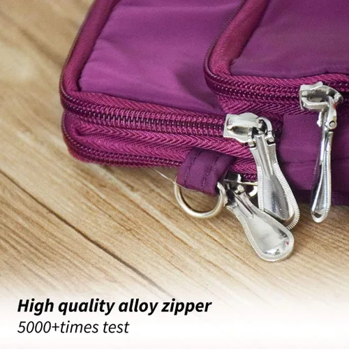 Vista 4 de WITERY Mini bolso cruzado para mujer, bolso de muñeca para teléfono celular, bolso de hombro para mujer, cartera de bolsillo múltiple para mujer