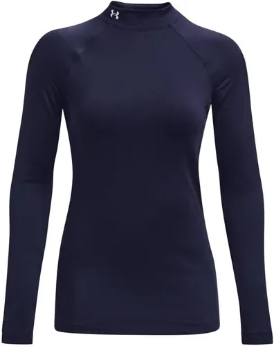 Vista 3 de Under Armour ColdGear Authentics - Camiseta de cuello alto falso para mujer