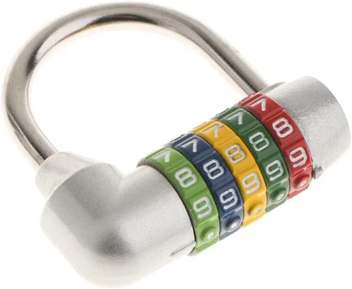 Vista 3 de 5 Dial Digit Combination Number Padlock Luggage Bag Travel Luggage Pad Lock, 4 Assorted