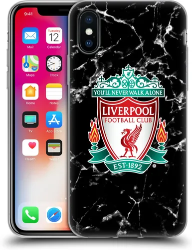 Vista 15 de Oficial LIVERPOOL Football Club 2017/18 Mármol Soft Gel Case para iPhone de Apple 7 Plus/8 PLUS Escudo negro.
