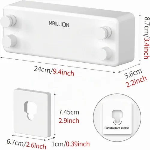 Vista 7 de Mbillion Tendedero retráctil de acero inoxidable de 13.8 pies, línea de ropa doble retráctil para interiores, resistente, línea de lavandería