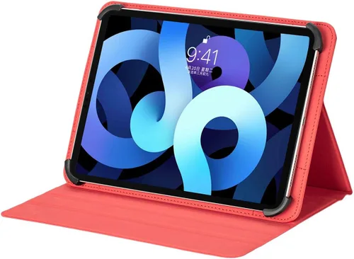 Vista 5 de Funda Universal para Tablet de 9-10,1 pulgadas, para SAIWAN D10A (10,1"), con Correa de Fijación de Silicona Ajustable - Negro WYTDY