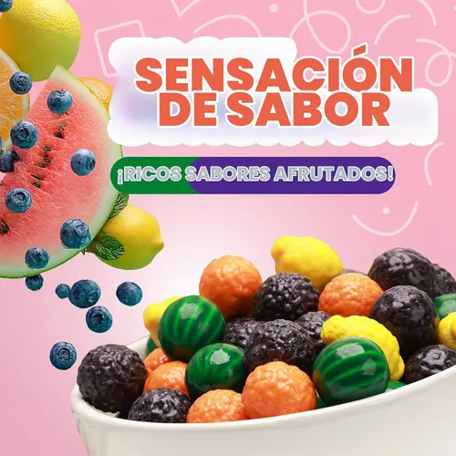 Vista 5 de Seedlings Gumballs para Niños - 1.7lb Goma Original Seedling - Bolas de Chicle con Forma de Fruta - Chicle Globo para Niños - Bolas de Chicle