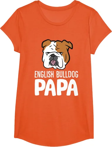 Vista 39 de Camiseta divertida de Bulldog Inglés para papá dueño de perro, Negro