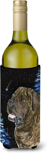 Vista 75 de Caroline's Treasures SS8447CC Starry Night English Bulldog - Enfriador para latas o botellas, lavable, funda plegable con aislamiento para bebidas