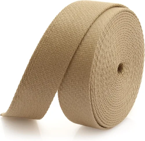 Vista 12 de CRAFTMEMORE Correa de algodón pesado, correas para artes y manualidades, correa de lujo para bolsa de alta densidad