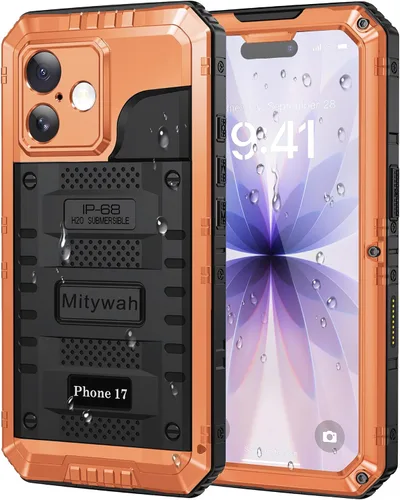 Vista 67 de Mitywah Funda impermeable para iPhone 7/iPhone 8 / iPhone SE 2020, funda de metal resistente de grado militar, protección de cuerpo completo