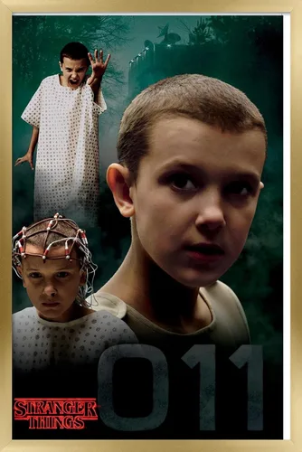 Vista 17 de Trends International Netflix Stranger Things - Póster de pared de Eleven, 14.725 x 22.375 pulgadas, versión enmarcada de madera de granero