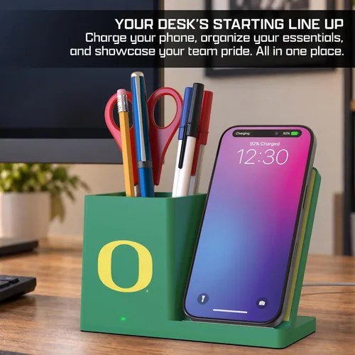 Vista 8 de SOAR NCAA - Soporte de carga inalámbrico unisex para teléfono celular y organizador de escritorio Color del