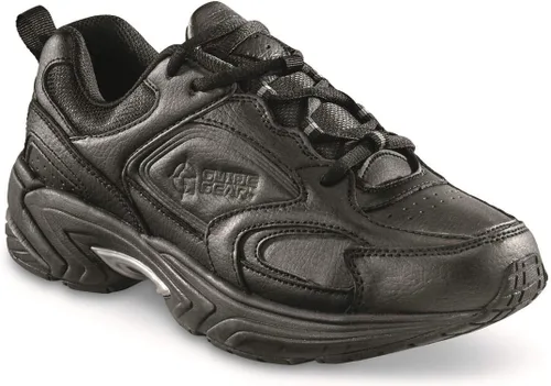 Vista 2 de Guide Gear Zapatos de caminar con cordones para hombre, zapatos cómodos para el trabajo, trabajo casual, Blancoazul marino