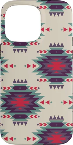 Vista 21 de Funda única con diseño azteca navajo rojo turquesa occidental para iPhone 17