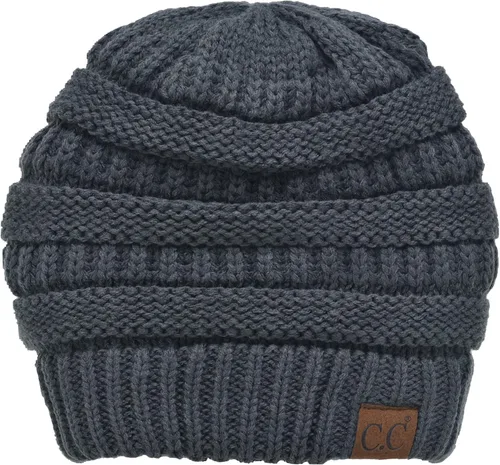 Vista 264 de C.C Trendy Warm Chunky Soft Stretch Cable Knit Beanie