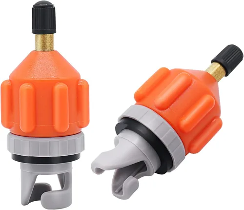 Vista 8 de Paquete de 2 adaptadores inflables de bomba de tabla de remo (SUP), adaptador universal estándar Schrader de válvula de aire, convertidor