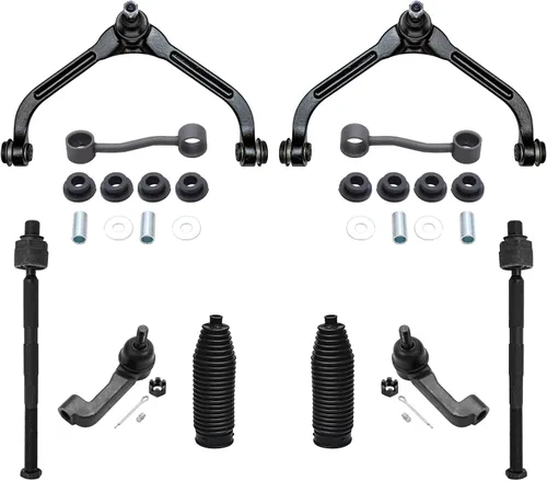 Vista 37 de Detroit Axle - Kit de suspensión delantera de 10 piezas para Jeep 2002-2004