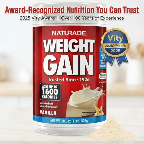 Vista 7 de Naturade - Mezcla de bebida totalmente natural para ganar peso - Sin gluten, sabor delicioso, 1600 calorías por porciones - Ganador de masa