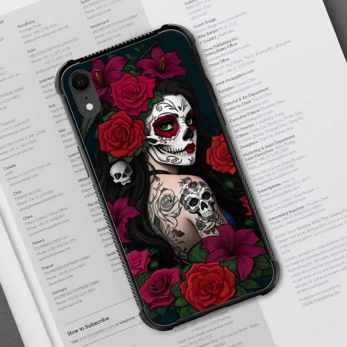 Vista 21 de Funda compatible con iPhone XR, diseño de elefantes africanos para niñas, diseño de patrón a prueba de golpes, antiarañazos, carcasa trasera