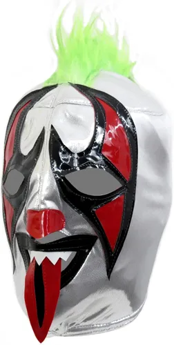 Vista 4 de Leos Imports La máscara mexicana de Lucha Libre se adapta tanto a adultos como a jóvenes. Elige luchador y color. Diseño auténtico, fabricado