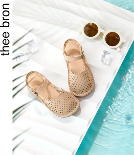 Vista 76 de THEE BRON Sandalias cómodas para niñas, zapatos para niños, sandalias rellenas