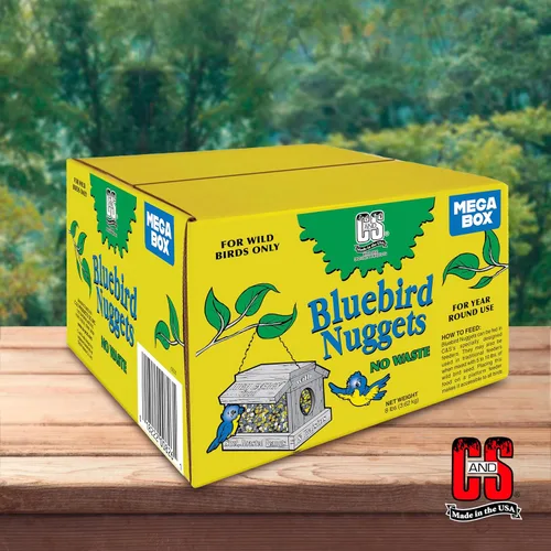Vista 8 de C&S Pepitas de Sebo Azul para Aves Silvestres Mega Caja, 8 Libras