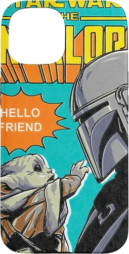 Vista 6 de Funda para iPhone 14 Pro Max Star Wars The Mandalorian Mando y el Niño