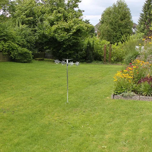 Vista 9 de Molino de viento de avión, manualidades de hierro para decoración de jardín al aire libre, adorno esculpido vívido, decoración de metal duradero