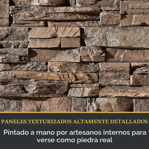 Vista 6 de AZ Faux Paneles de revestimiento de pared de poliuretano de alta densidad para decoración interior y exterior Panel de revestimiento de piedra