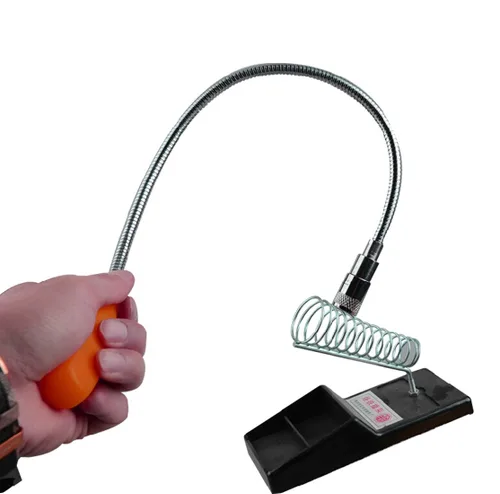 Vista 5 de Imán flexible de 24 pulgadas, herramienta de recogida magnética con luz LED, varilla magnética para varilla, apta para succión de objetos de metal