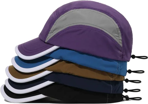Vista 6 de Clakllie Gorra de béisbol de secado rápido de ala corta, gorra de camionero de perfil bajo, gorra deportiva transpirable, sombrero de golf