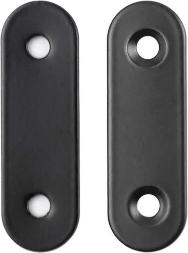 Vista 3 de Paquete de 30 placas de esquina planas de metal para unir placas de unión de metal, soporte de reparación con tornillos de fijación