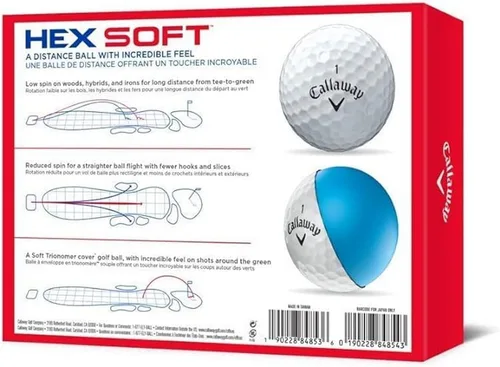 Vista 3 de Callaway Bolas de Golf Hex Soft Blancas