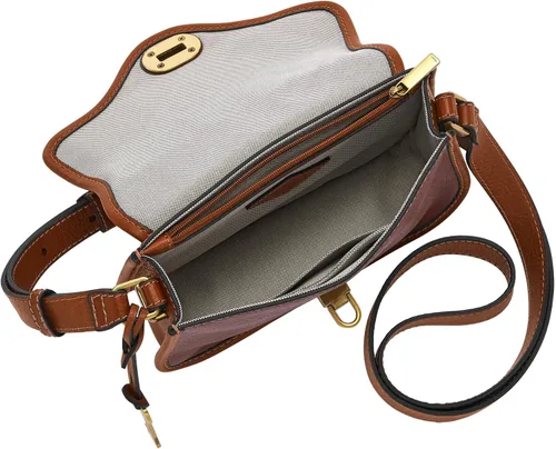 Vista 3 de Fossil Heritage - Bolso bandolera de piel con solapa para mujer