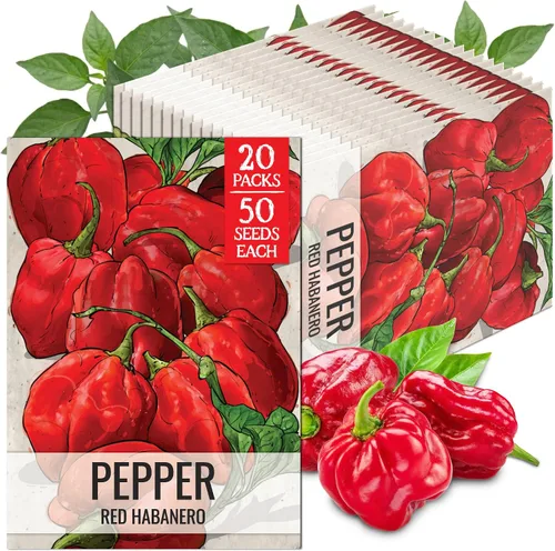 Vista 95 de Seed Needs - Semillas de pimiento arcoíris para plantar verduras, 1 paquete