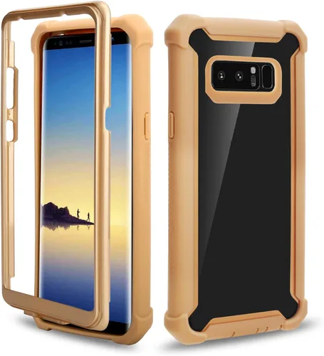 Vista 9 de Asuwish Funda de teléfono para Samsung Galaxy Note 8, a prueba de golpes, dura, a prueba de caídas, protección de cuerpo completo, resistente Negro