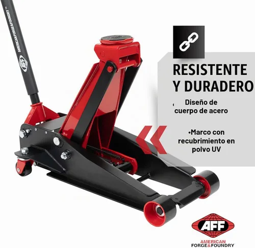 Vista 4 de AFF gato hidráulico para auto de 4 toneladas - Gato de piso con elevación relámpago - De alto rendimiento