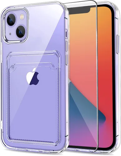 Vista 81 de MZELQ Compatible con iPhone 11 Funda TPU Soporte para Tarjetas Cubierta de Billetera, Protección de Cámara + Protector de Pantalla Funda Suave