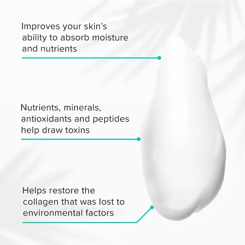 Vista 3 de ClarityRx Sleep It Off - Máscara facial antienvejecimiento alternativa al retinol, hidratante natural a base de plantas con vitaminas B, minimiza