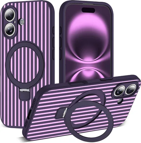 Vista 125 de SKYLMW Funda diseñada para iPhone 11 con soporte magnético invisible Compatible con Mag-Safe, a prueba de caídas de grado militar, a prueba