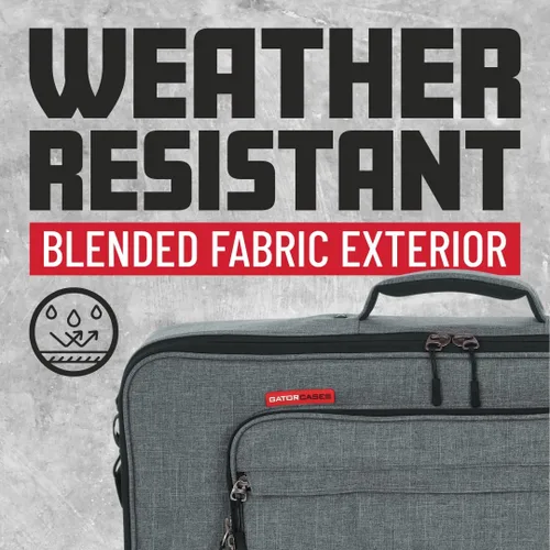 Vista 2 de Gator Cases Transit Series Deluxe - Bolsa para equipos y accesorios, 16" x10, color gris (GT-1610-GRY)