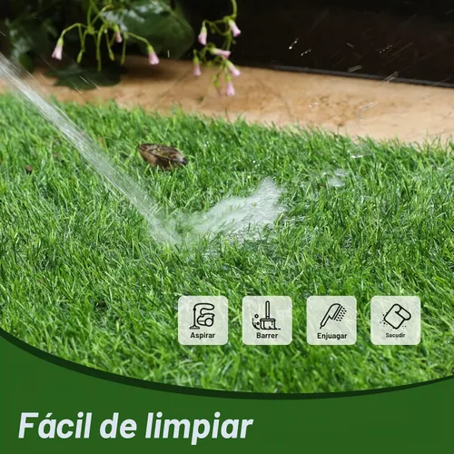Vista 6 de LINLA Alfombra de césped artificial para puerta de 32 x 20 pulgadas