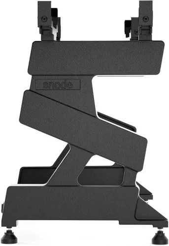 Vista 2 de SNODE Soporte de mancuernas de hierro fundido, soporte ajustable para mancuernas snode (solo soporte)