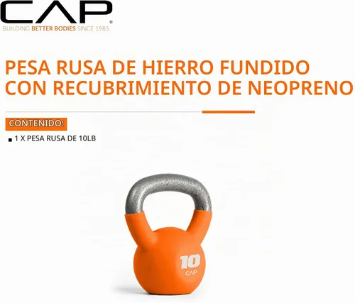 Vista 2 de CAP Neoprene Coated Kettlebells - Multiple Sizes