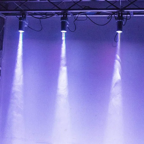 Vista 7 de Luz de Bola de Discoteca, PinSpot LED Blanco de 3W para Iluminar Bola de Espejo, Luces de PinSpot para DJ en el Escenario (Cáscara Blanca)