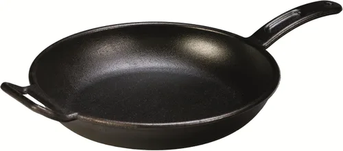 Vista 7 de Lodge BOLD Tapa de hierro fundido pre-sazonada de alta calidad, tapa de hierro fundido para sartén, parrilla, plancha y horno holandés, 12 pulgadas