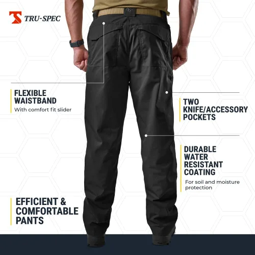 Vista 5 de TRU-SPEC Pantalón clásico de la serie 24-7 para hombre Negro