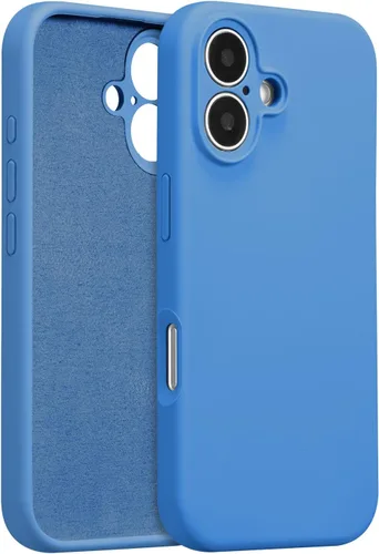 Vista 60 de Funda de silicona para iPhone Air, con [protección completa de la cámara] [forro de microfibra suave antiarañazos], funda de silicona líquida ultra