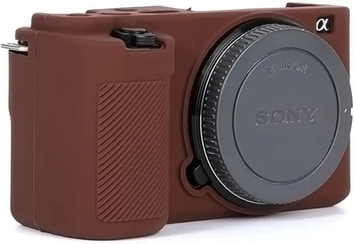 Vista 3 de Pocoukate Funda para cámara Sony ZV-E10 / ZV-E10L, estilo Vlog Alpha ZV-E10 ZV-E10L, cámara digital, antiarañazos, ajuste delgado, funda suave